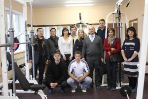 At the fitness club VIT FIT opened by young entrepreneur  Vitaly Poplevin, Voronezh Region